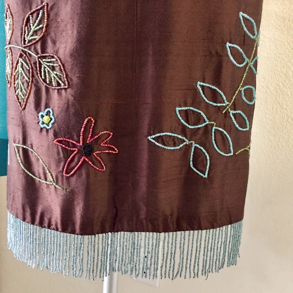 🆕 NICOLE MILLER beaded SILK dress! - Picture 12 of 13